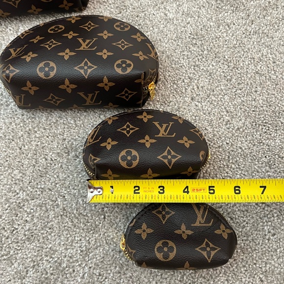 BACK IN STOCK!! NEW SET OF 4 DESIGNER INSPIRED MAKEUP BAGS COSMETIC BAGS POUCHES - Picture 14 of 16